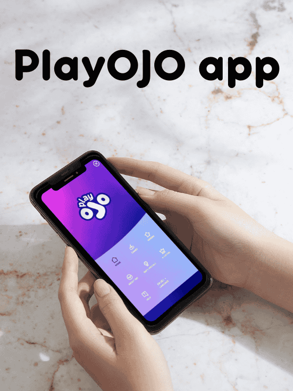 PlayOJO app launched on mobile phone.